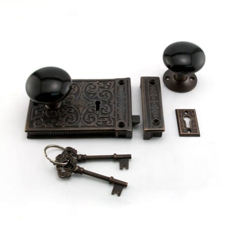 A large image of the Signature Hardware 910989-KE-B-LH Oil Rubbed Bronze