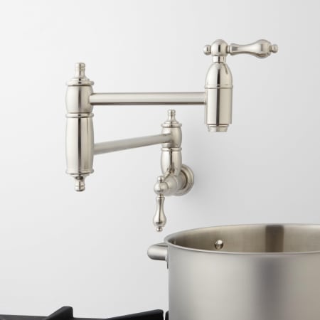 A large image of the Signature Hardware 907294 Brushed Nickel