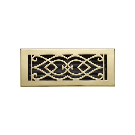 A large image of the Signature Hardware 905450-4-14 Polished Brass