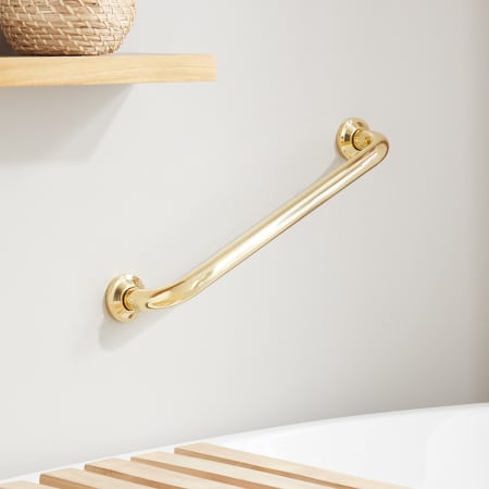 A large image of the Signature Hardware 921739 Polished Brass