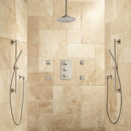 A large image of the Signature Hardware 926301-6-1.8 Brushed Nickel