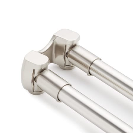 Signature Hardware 429649 Brushed Nickel 72 Curved Commercial Grade Signature Hardware 429649 72 Curved Commercial Grade Double Shower Curtain Rod