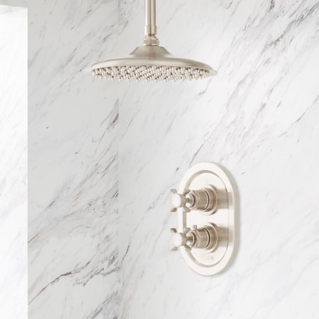 A large image of the Signature Hardware 940598-12-6 Brushed Nickel