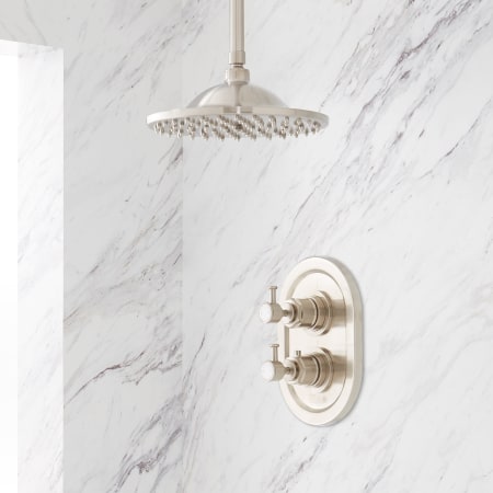 A large image of the Signature Hardware 940601-10-6 Brushed Nickel