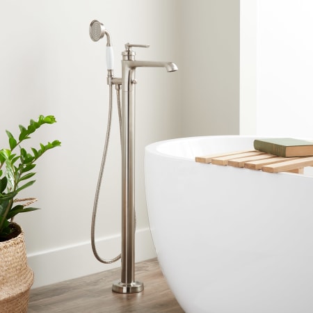 Signature Hardware 433241 Brushed Nickel Cooper Floor