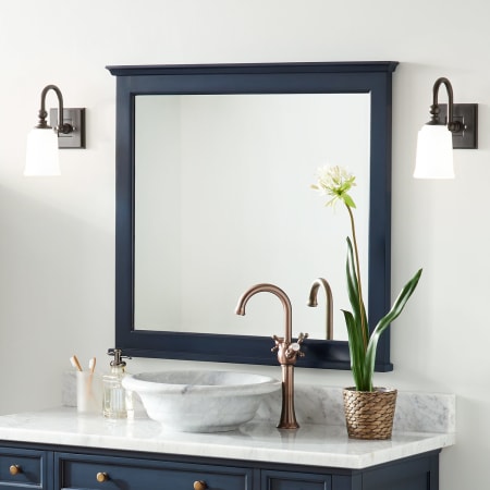 A large image of the Signature Hardware 941279-36 Vintage Navy Blue
