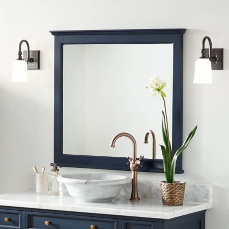 A large image of the Signature Hardware 941278-36 Vintage Navy Blue