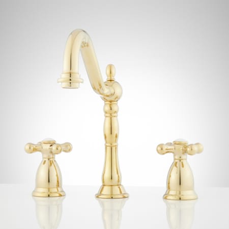 A large image of the Signature Hardware 900890 Polished Brass