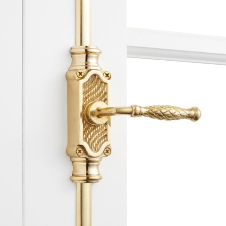 A large image of the Signature Hardware 942099 Polished Brass