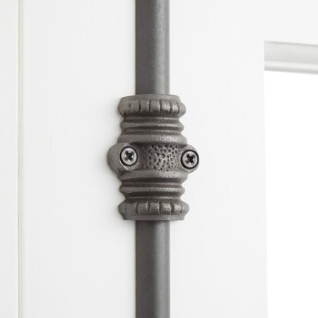 A large image of the Signature Hardware 436272 Signature Hardware-436272-Antique Iron-Guide Detail
