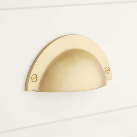 A large image of the Signature Hardware 945966 Satin Brass