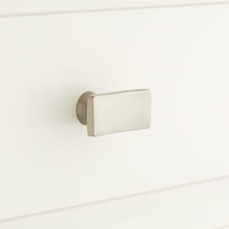 A large image of the Signature Hardware 945988 Satin Nickel