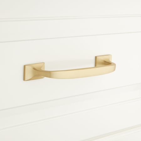 A large image of the Signature Hardware 945979-334 Satin Brass