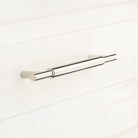 A large image of the Signature Hardware 945973-4 Polished Nickel