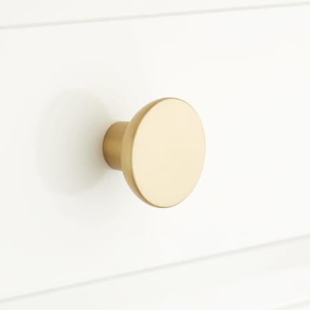 A large image of the Signature Hardware 945985-1.25 Satin Brass