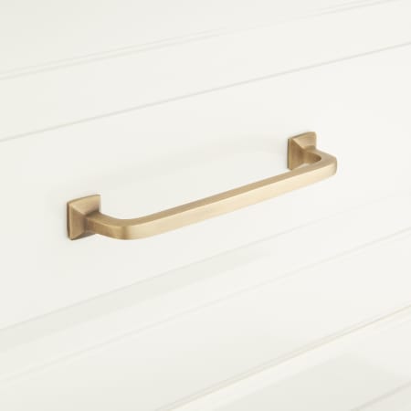 A large image of the Signature Hardware 945845-4 Antique Brass