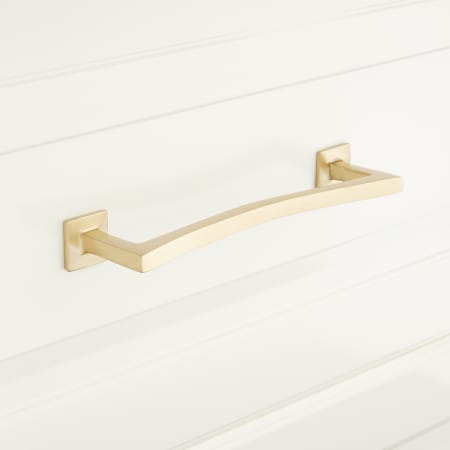 A large image of the Signature Hardware 945846-6 Satin Brass