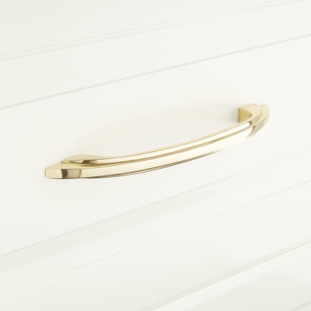 A large image of the Signature Hardware 945847-4 Polished Brass