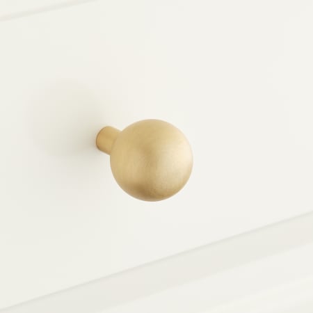 A large image of the Signature Hardware 945854-1 Brushed Brass