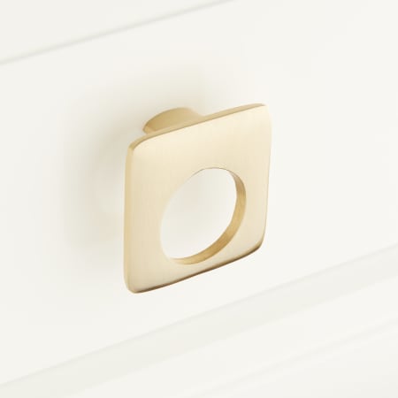 A large image of the Signature Hardware 945855 Satin Brass