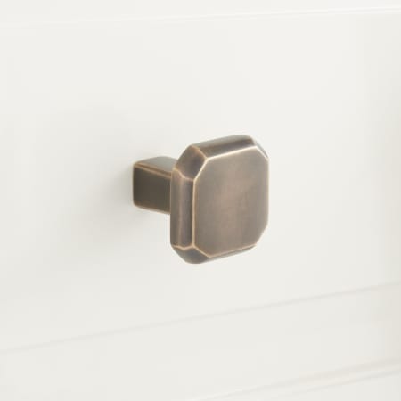A large image of the Signature Hardware 946667 Antique Brass