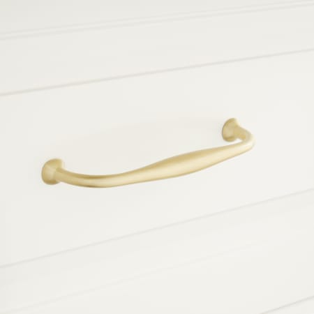 A large image of the Signature Hardware 946691-478 Satin Brass