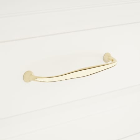 A large image of the Signature Hardware 946691-614 Polished Brass