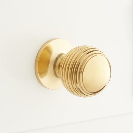 A large image of the Signature Hardware 946670-1 Polished Brass