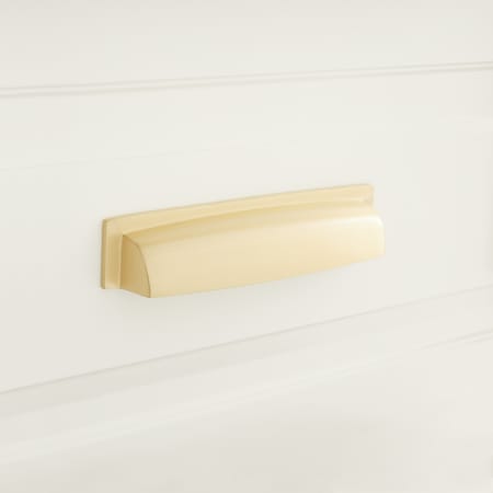 A large image of the Signature Hardware 946675-5 Satin Brass