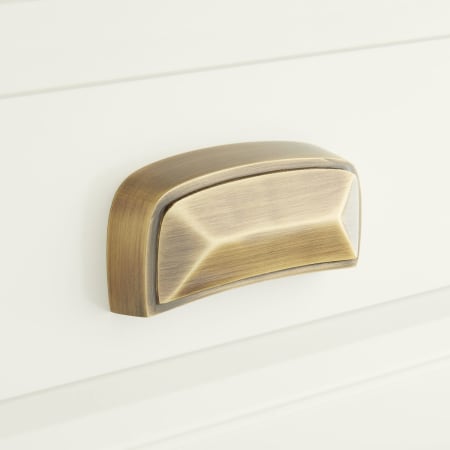 A large image of the Signature Hardware 946099 Antique Brass