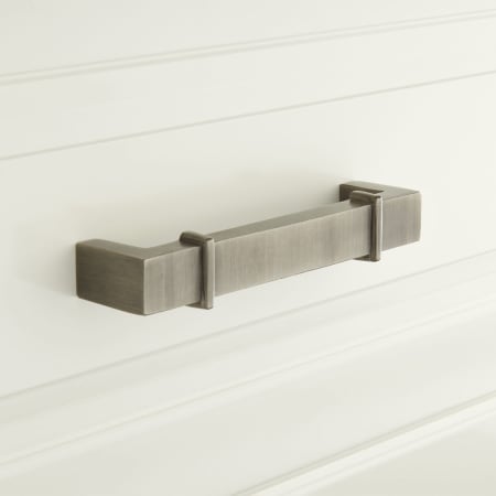 A large image of the Signature Hardware 946087-4 Antique Pewter