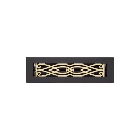 A large image of the Signature Hardware 905450-2-12 Antique Matte Brass/Black