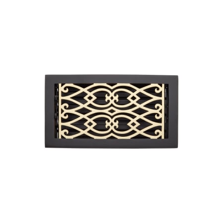 A large image of the Signature Hardware 905450-6-10 Antique Matte Brass/Black