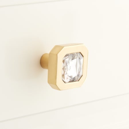 A large image of the Signature Hardware 445381 Satin Brass