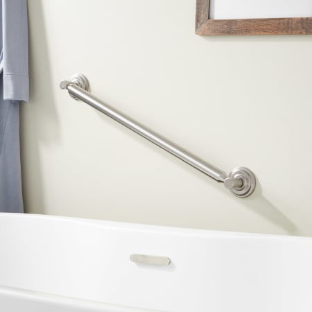 A large image of the Signature Hardware 946575-24 Brushed Nickel