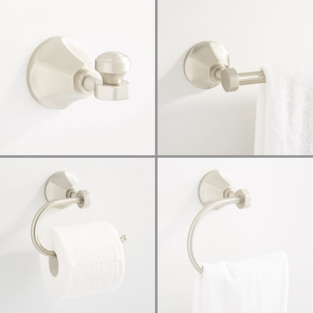 A large image of the Signature Hardware 948214 Brushed Nickel