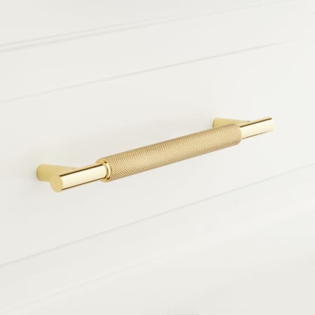 A large image of the Signature Hardware 947839-6 Polished Brass