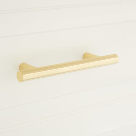 A large image of the Signature Hardware 947837-4 Polished Brass