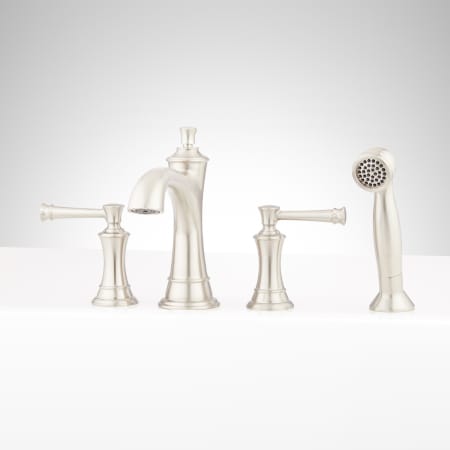 A large image of the Signature Hardware 948676-LV Brushed Nickel