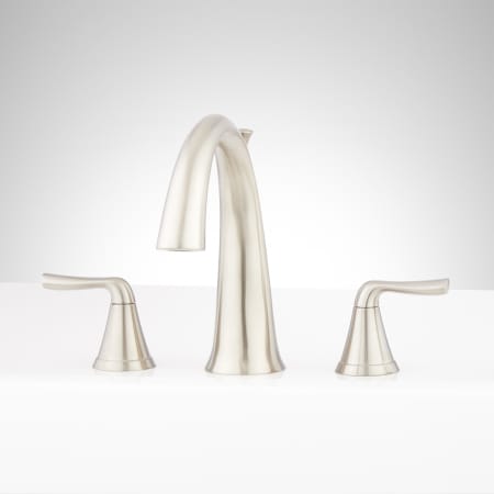 A large image of the Signature Hardware 948683-LV Brushed Nickel