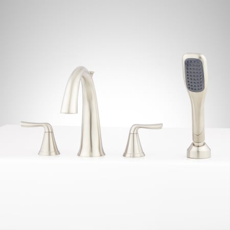 Signature Hardware 448519 Brushed Nickel Provincetown Deck Mounted