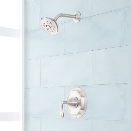 A large image of the Signature Hardware 948308 Brushed Nickel