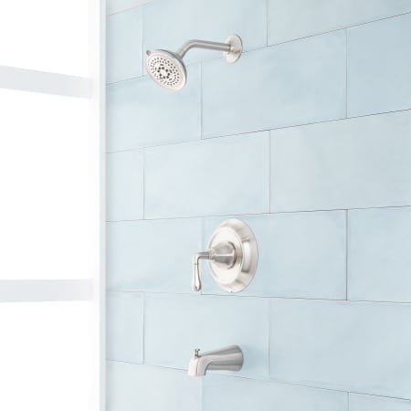 A large image of the Signature Hardware 948671 Brushed Nickel