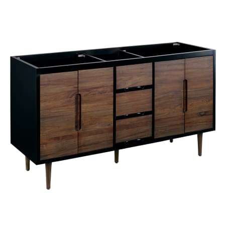 signature hardware bivins vanity bathroom teak vanities walnut sink double cabinet recessed semi vessel undermount rectangular signaturehardware