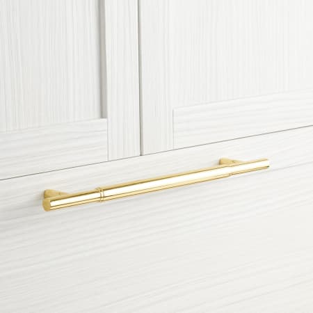 A large image of the Signature Hardware 949195-18 Polished Brass