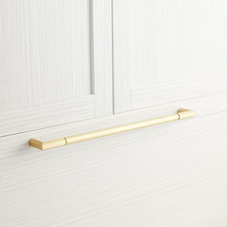 A large image of the Signature Hardware 949467-18 Satin Brass