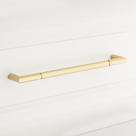 A large image of the Signature Hardware 949189-6 Satin Brass