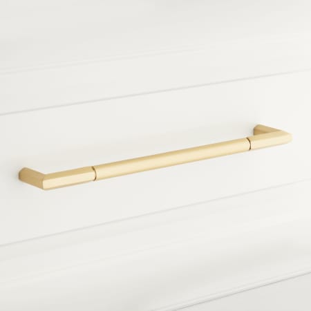 A large image of the Signature Hardware 949189-8 Satin Brass