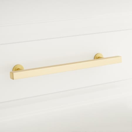 A large image of the Signature Hardware 949194-6 Satin Brass