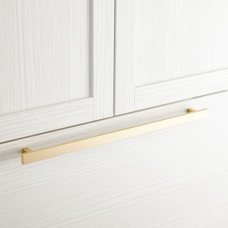 A large image of the Signature Hardware 949471-18 Satin Brass